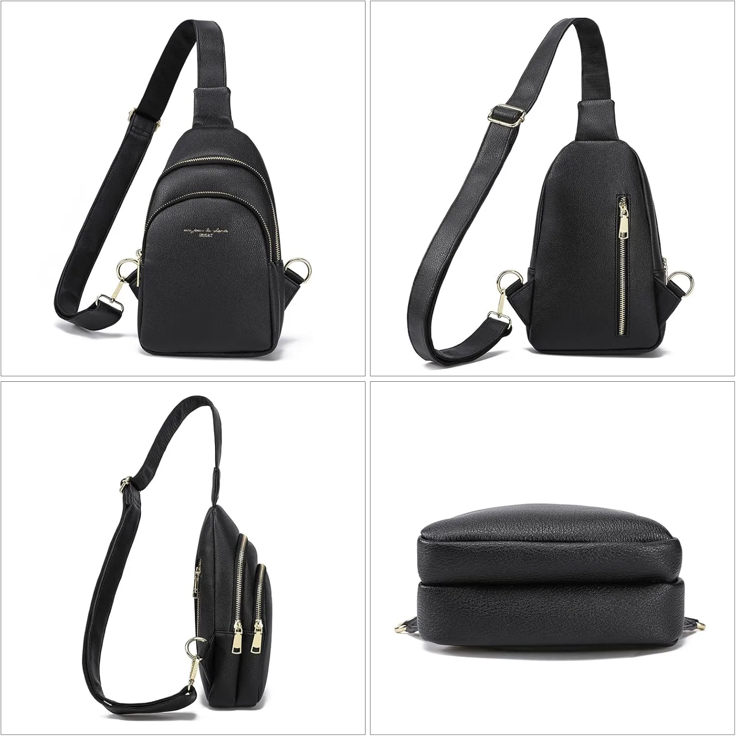 Haytijoe Crossbody Bags for Women Leather Sling Bag Anti-theft Cross Body Bag Travel Sling Purse Chest Bags Fanny Packs