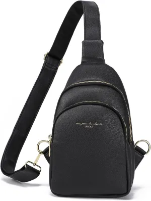 Haytijoe Crossbody Bags for Women Leather Sling Bag Anti-theft Cross Body Bag Travel Sling Purse Chest Bags Fanny Packs