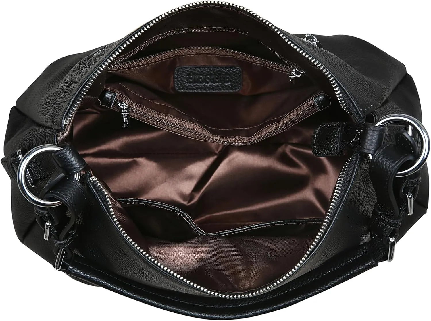 HESHE Leather Purses and Handbags Hobo Shoulder Bags Tote Bag Crossbody Purse Ladies Designer Satchel Bags