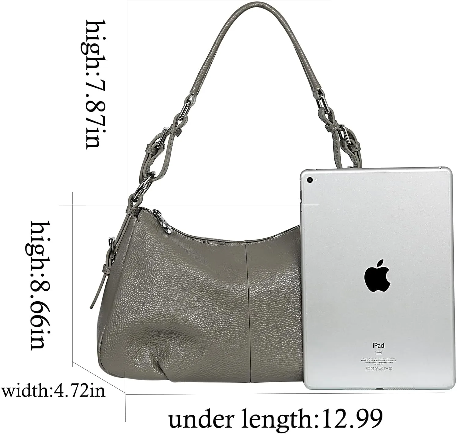 HESHE Leather Purses and Handbags Hobo Shoulder Bags Tote Bag Crossbody Purse Ladies Designer Satchel Bags