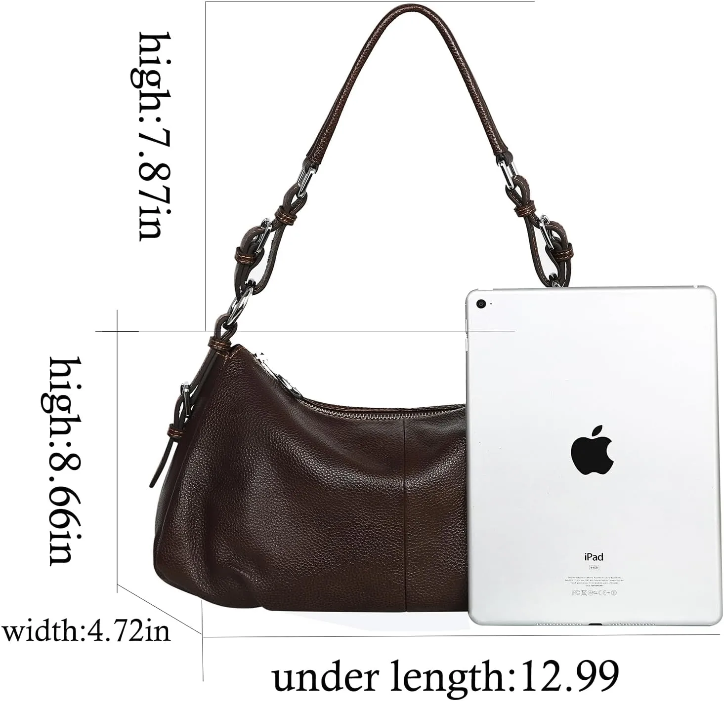 HESHE Leather Purses and Handbags Hobo Shoulder Bags Tote Bag Crossbody Purse Ladies Designer Satchel Bags