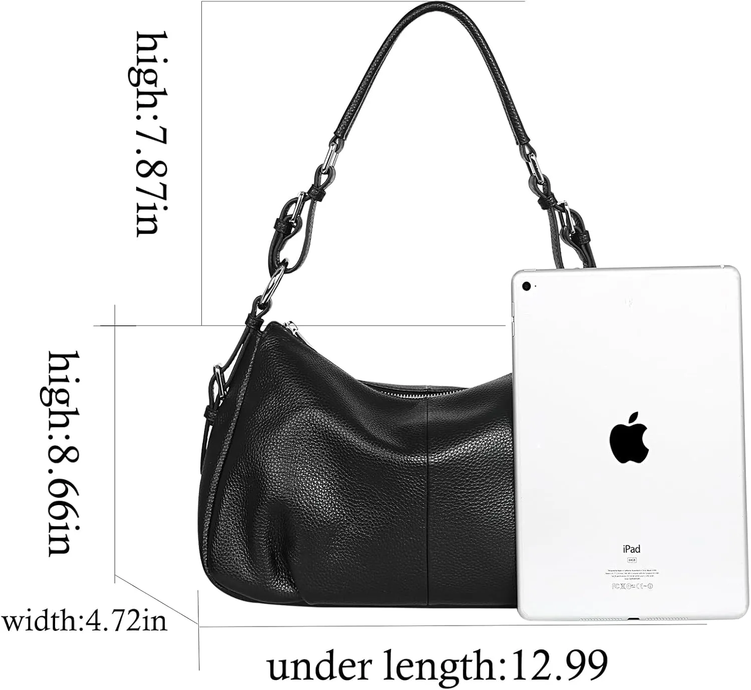 HESHE Leather Purses and Handbags Hobo Shoulder Bags Tote Bag Crossbody Purse Ladies Designer Satchel Bags