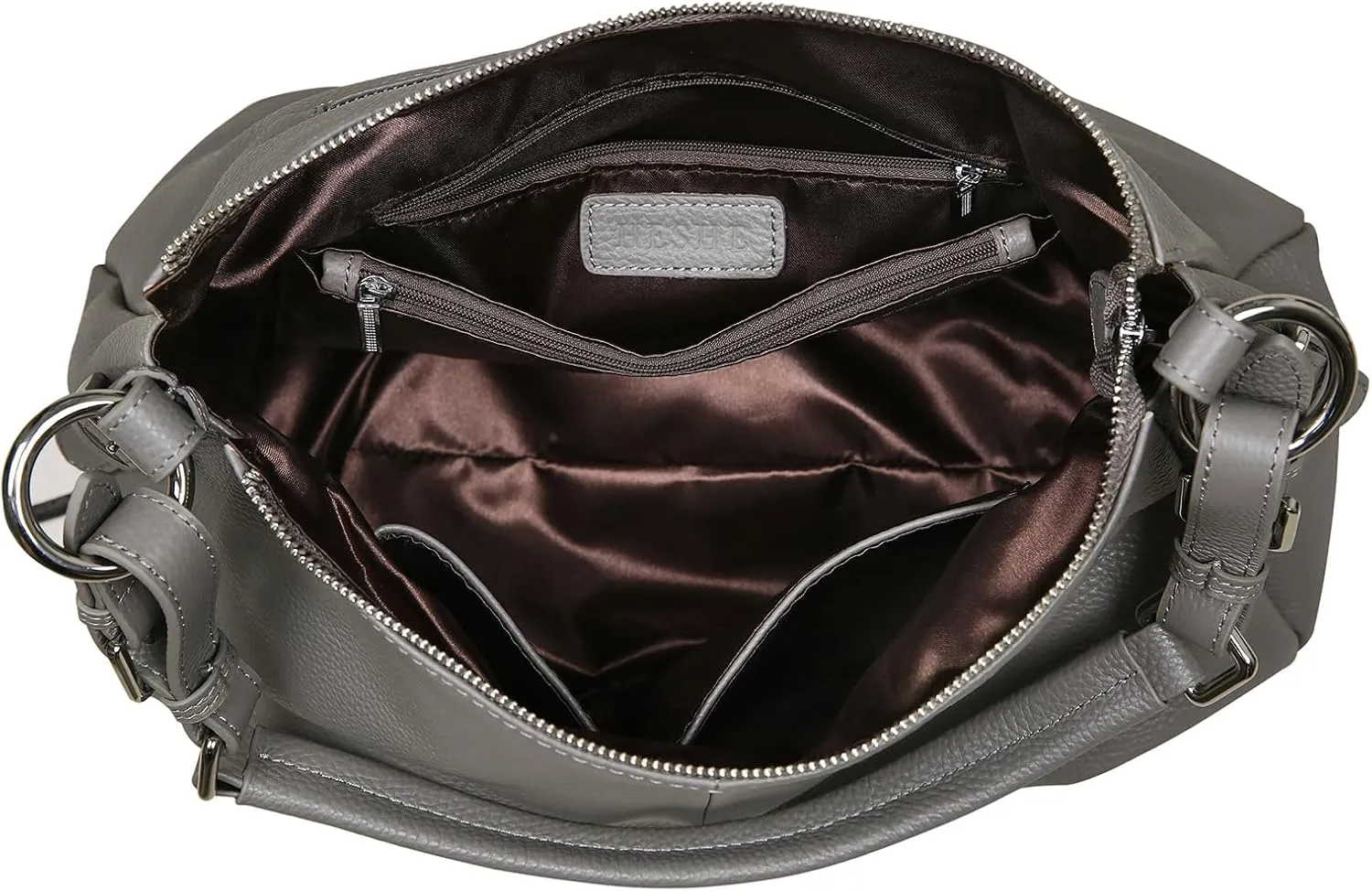 HESHE Leather Purses and Handbags Hobo Shoulder Bags Tote Bag Crossbody Purse Ladies Designer Satchel Bags