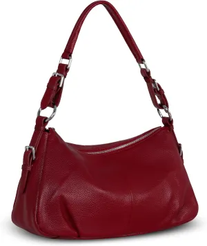 HESHE Leather Purses and Handbags Hobo Shoulder Bags Tote Bag Crossbody Purse Ladies Designer Satchel Bags