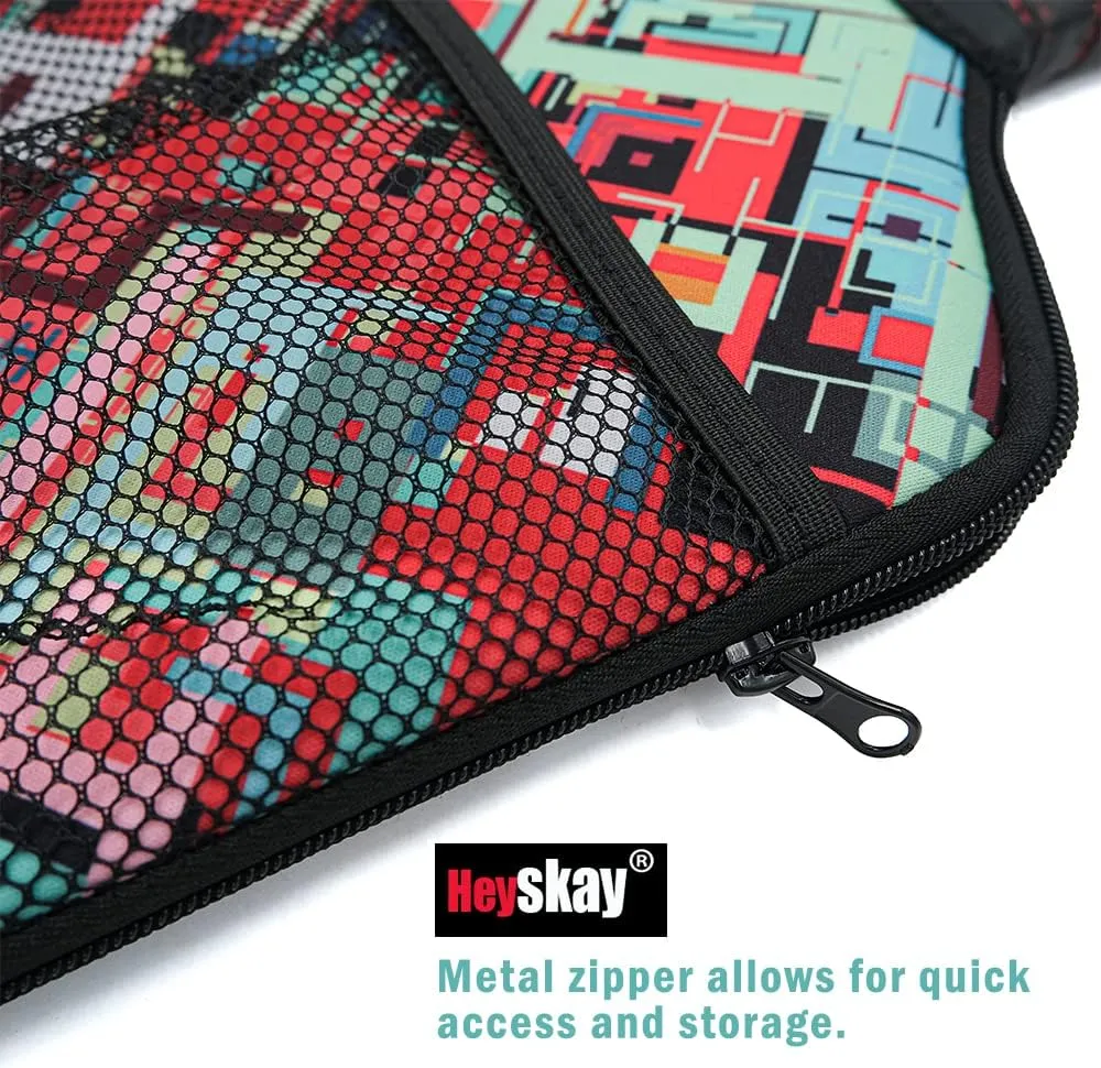 HEYSKAY Pickleball Paddle Cover Pickleball Racket Sleeve Bag with Handle Strap Pickle-Ball Equipment Protective Paddle Sleeve with Mesh Pocket