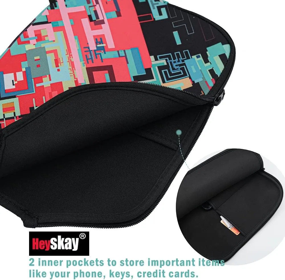 HEYSKAY Pickleball Paddle Cover Pickleball Racket Sleeve Bag with Handle Strap Pickle-Ball Equipment Protective Paddle Sleeve with Mesh Pocket