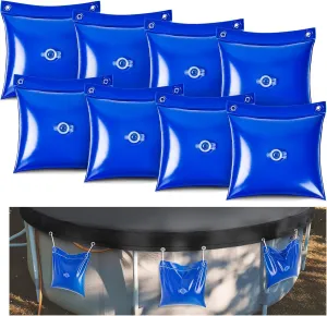 Hi Sasara 8 Pack Pool Cover Hanging Weights for Above Ground Pool, 11.6" x 11.6" Thicker PVC Pool Cover Weights