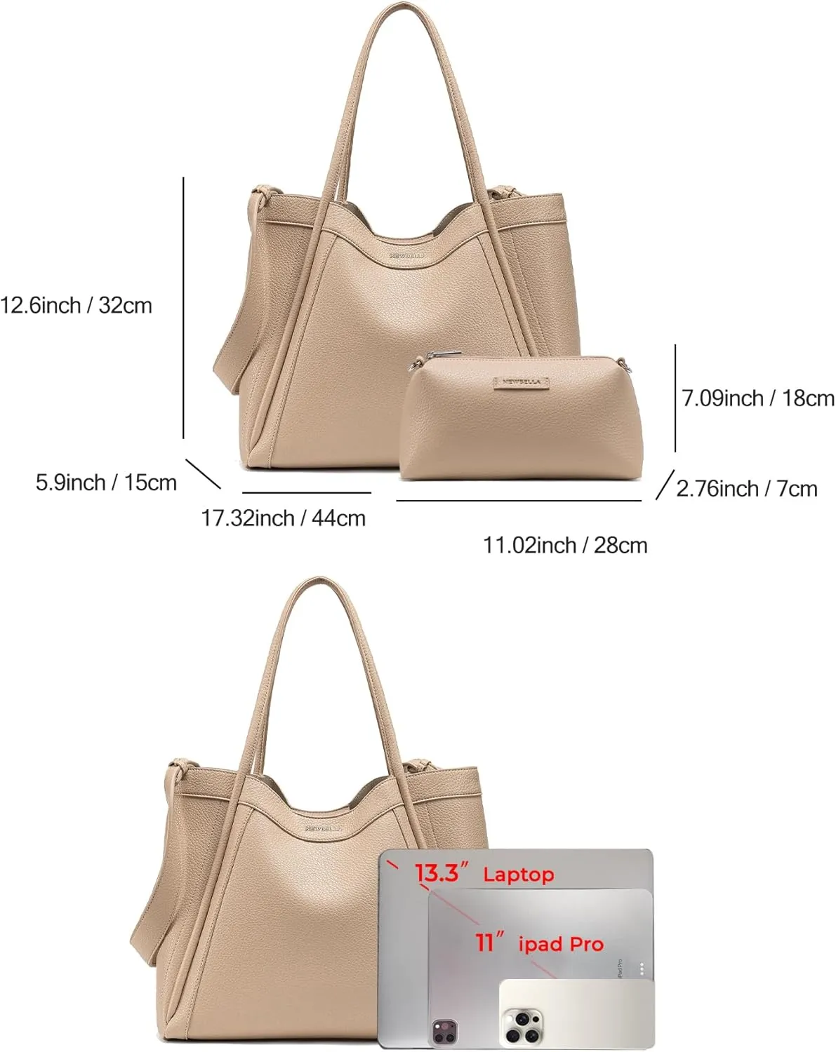 Hobo Handbag for Women, Crossbody Tote Bag, Shoulder Purse with Top Handle