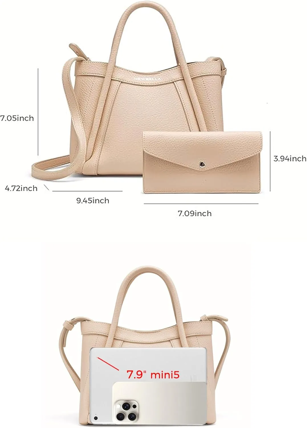 Hobo Handbag for Women, Crossbody Tote Bag, Shoulder Purse with Top Handle