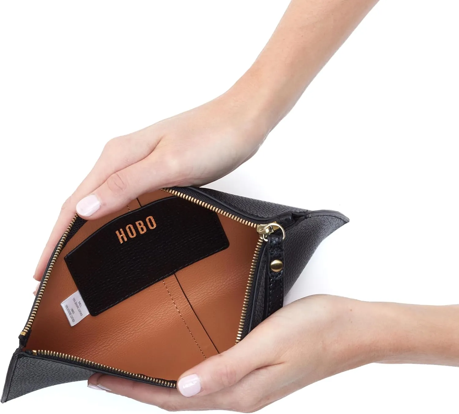 HOBO Vida Large Leather Wristlet Pouch for Women