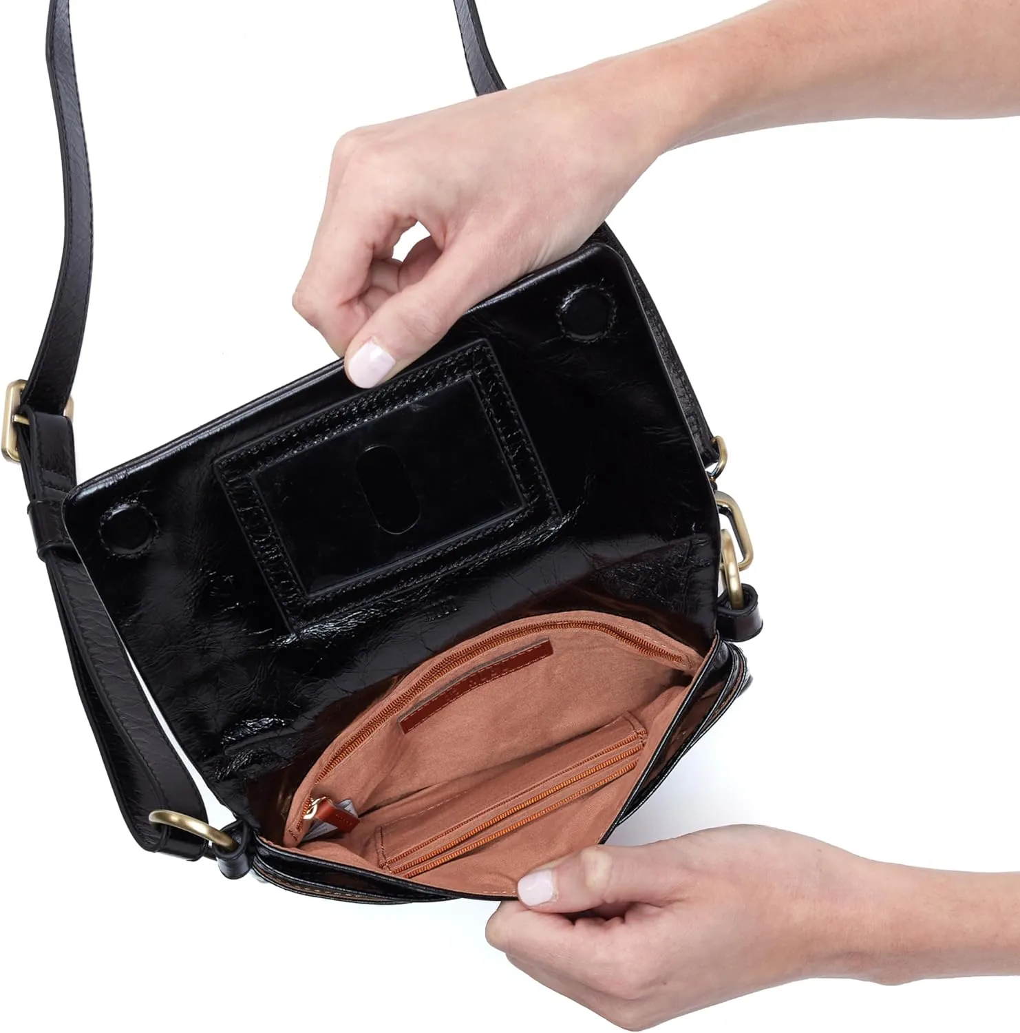 HOBO Winn Leather Belt Bag for Women, Convertible Crossbody and Shoulder Bag