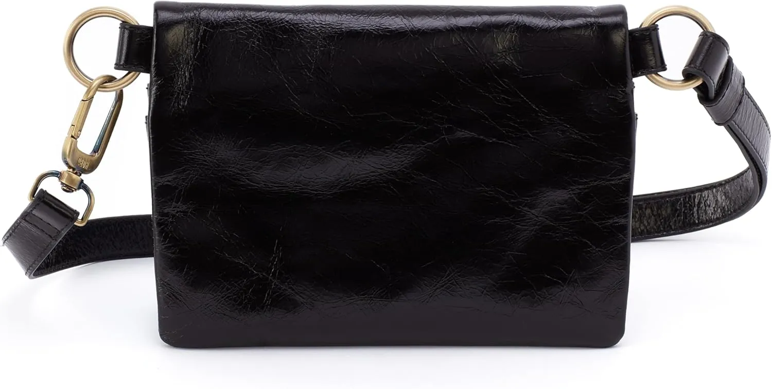 HOBO Winn Leather Belt Bag for Women, Convertible Crossbody and Shoulder Bag
