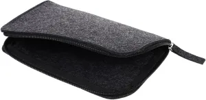 HOMSFOU Heavy Duty Felt Tool Roll Pouch Large Hanging Organizer Bag for Clay Knives Sculpture Tools 2-Zipper Design