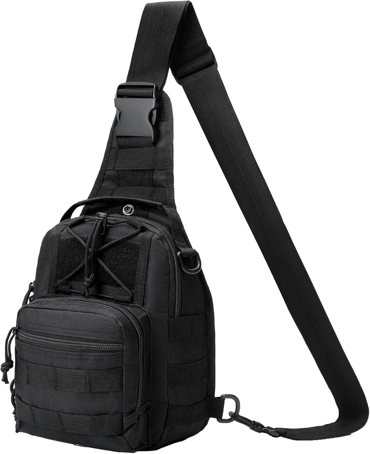 HOW'ON Hunting Backpack Waterproof Sling Shoulder Bag Small Carry Pouch Black