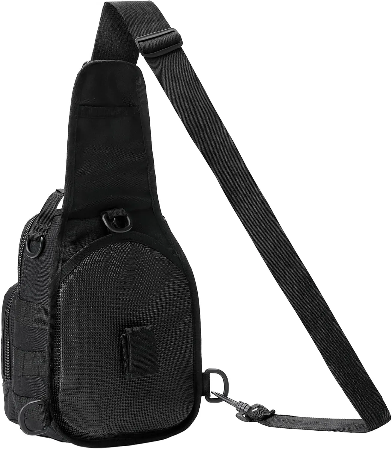 HOW'ON Hunting Backpack Waterproof Sling Shoulder Bag Small Carry Pouch Black