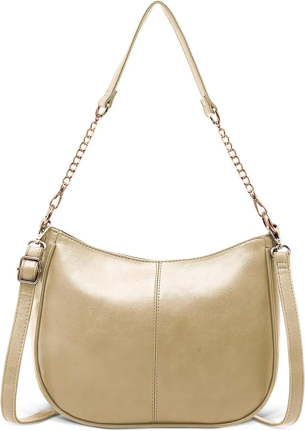 HUA ANGEL Crossbody Bags for Women Vegan Leather Tote Shoulder Bag with Two Strap Ladies Fashion Travel Shoulder Hobo Handbag