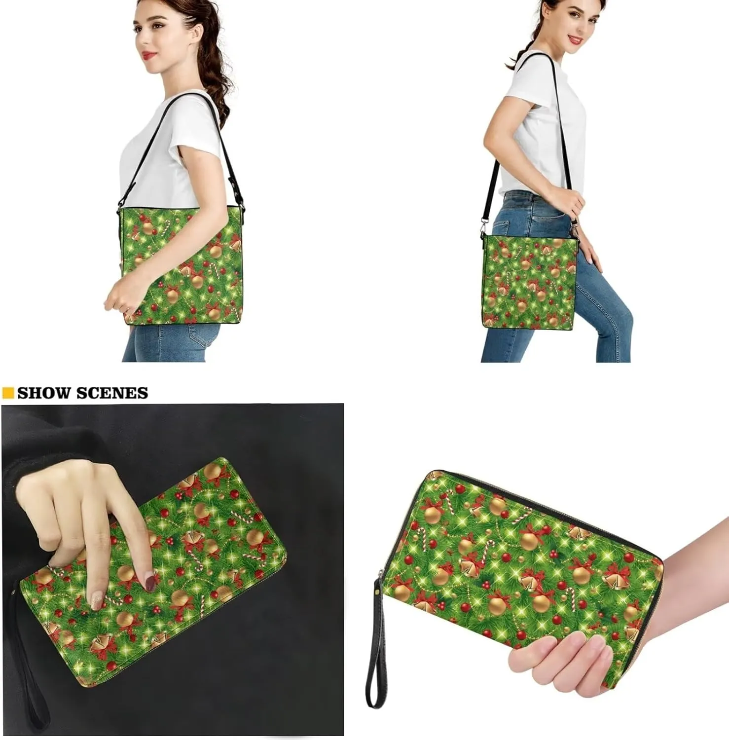 HUGS IDEA Women Handbags PU LeatherBucket Bag Big Capacity Tote Handbag Hobo Crossbody Bucket Purse