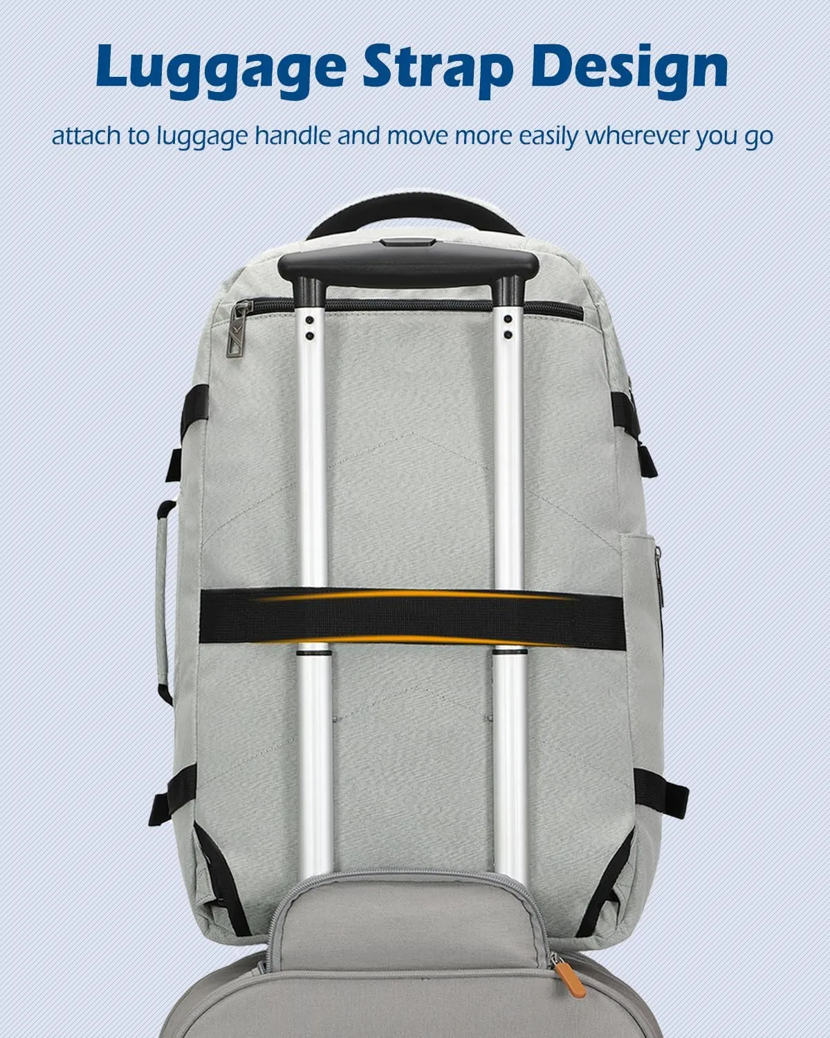Hynes Eagle Travel Backpack 40L Flight Approved Carry on Backpack Men Large Cabin Weekender Laptop Backpack Women 15.6 inches