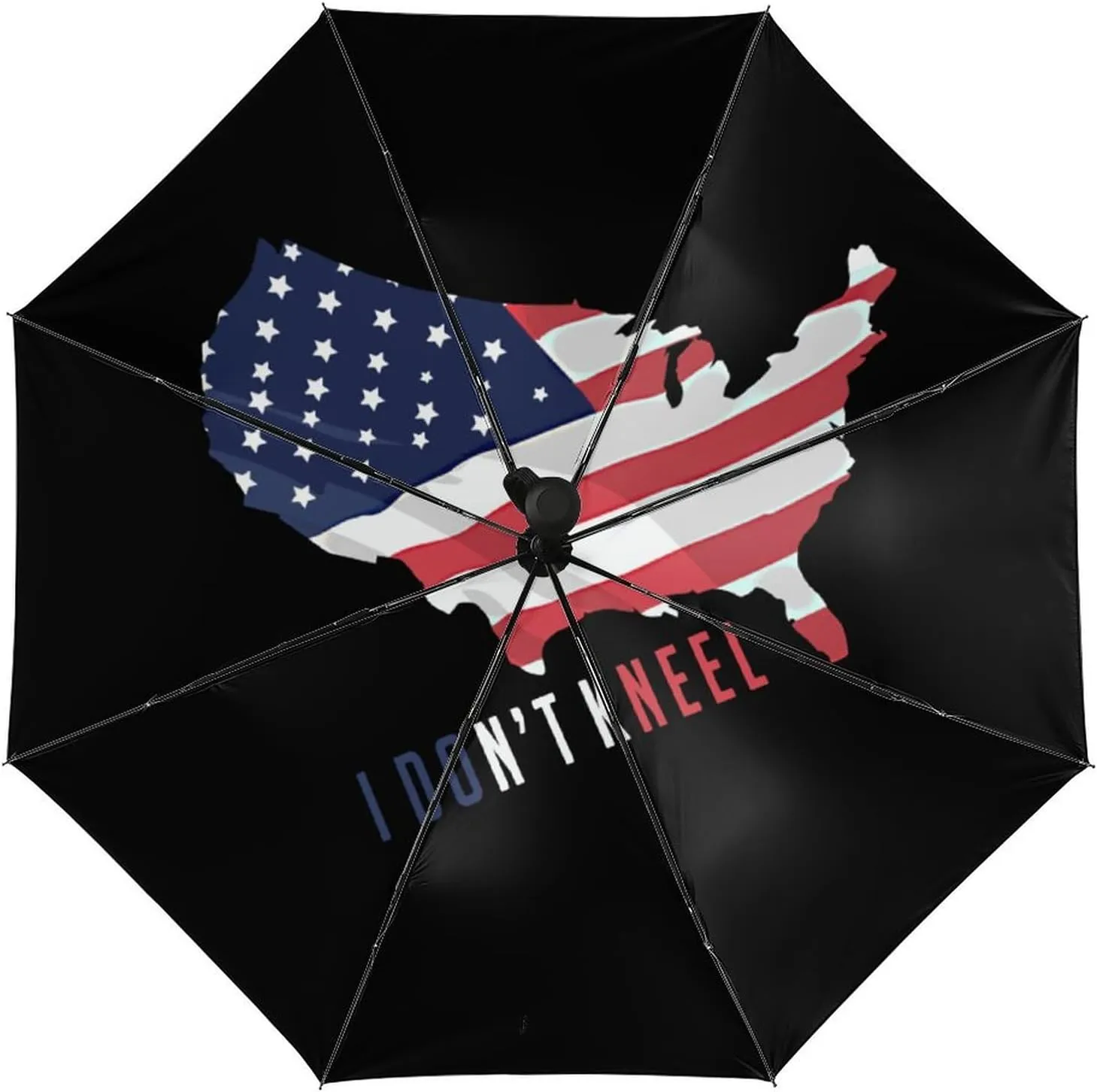 I Don't Kneel Mini Umbrellas for Rain Travel Umbrella Windproof Compact Lightweight Umbrella with Cover Bag