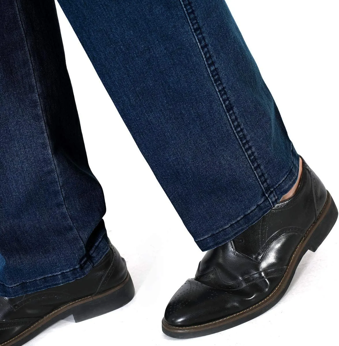 IDEALSANXUN Men’s Elastic Waist Jeans