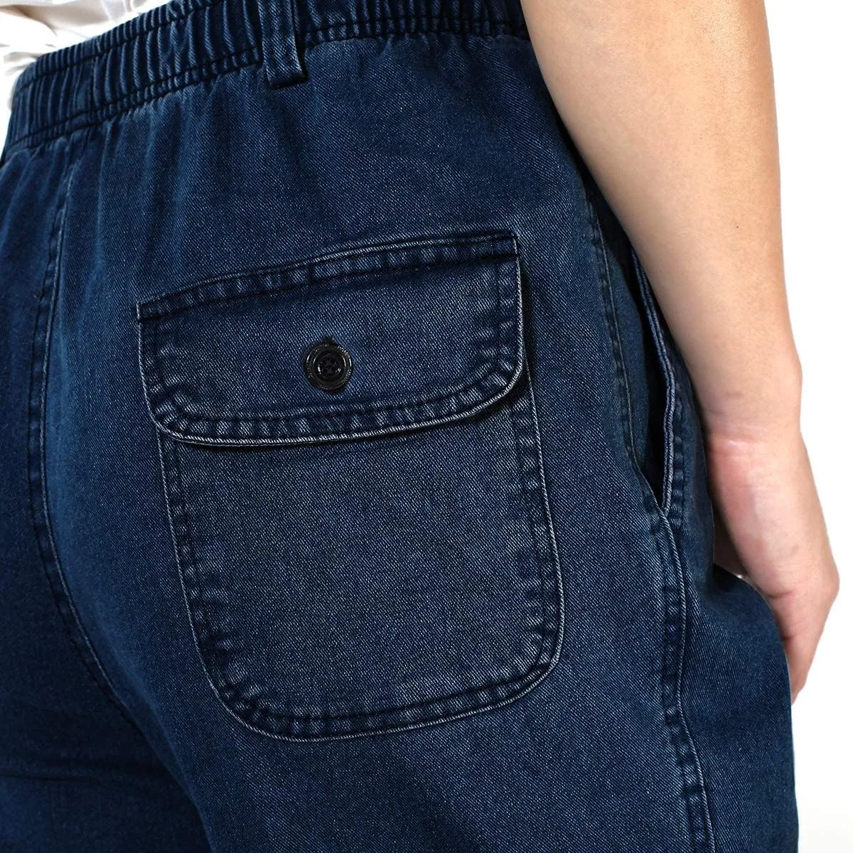 IDEALSANXUN Men’s Elastic Waist Jeans