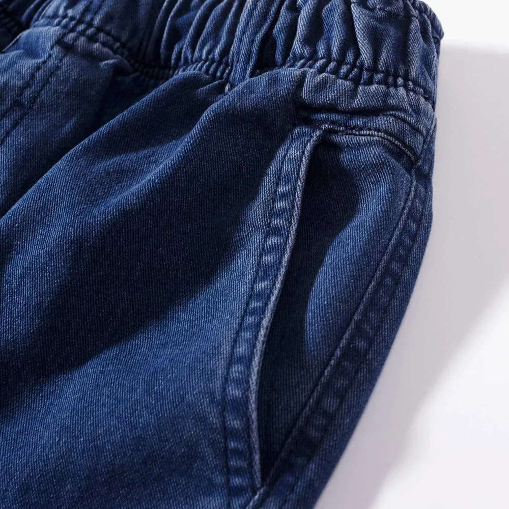 IDEALSANXUN Men’s Elastic Waist Jeans