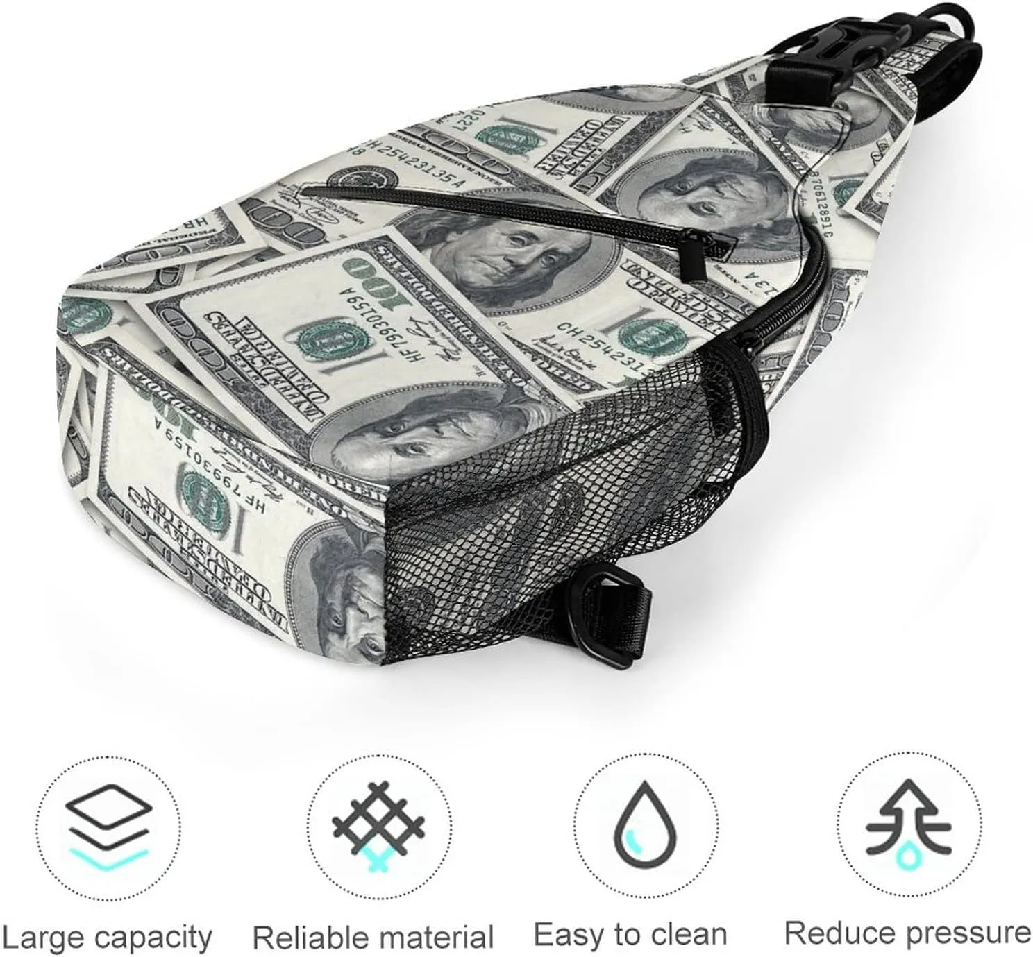 IMPCOKRU Sling Bag for Men Women Crossbody Backpack 1,Lightweight Shoulder Backpack for Causal Sport Travel Hiking.