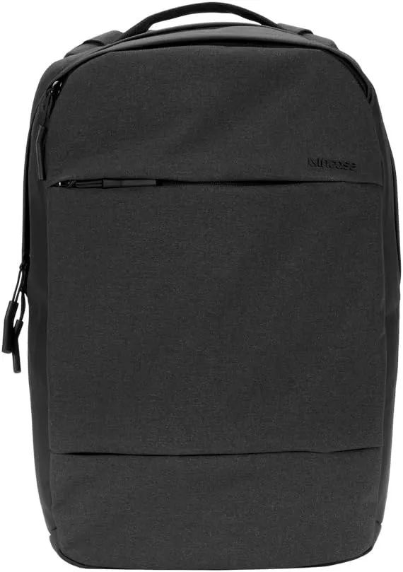 Incase City Compact Backpack - School/Work/Everyday Backpack - Slim & Compact Design -16" Laptop Storage Compartment, Quick Access Pocket, Front Pocket, Adjustable and Padded Straps - Black