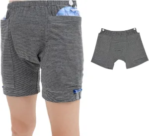 Incontinence Care Trousers, Catheter Underwear for Elderly with Double Pockets, Urinate Drainage Bag Pants for Catheter Nephrostomy Bag for Incontinence and Ostomy Patients (Men, M)