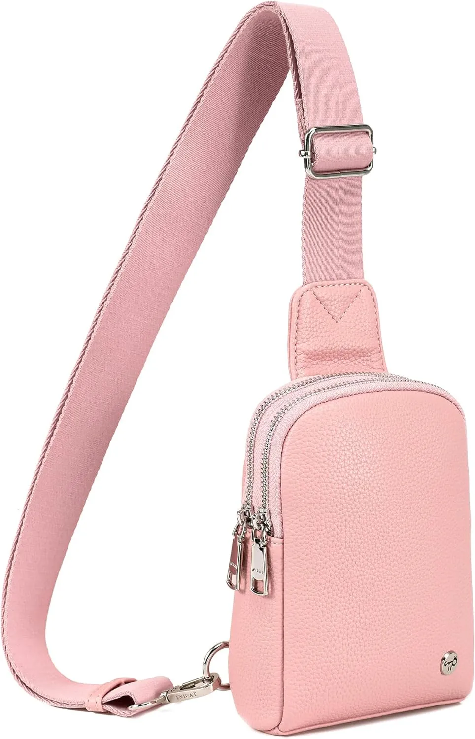 INICAT Travel Small Sling Bag Leather Crossbody Bags for Women Fanny Packs Cross Body Bag for Woman Cross Body Purses