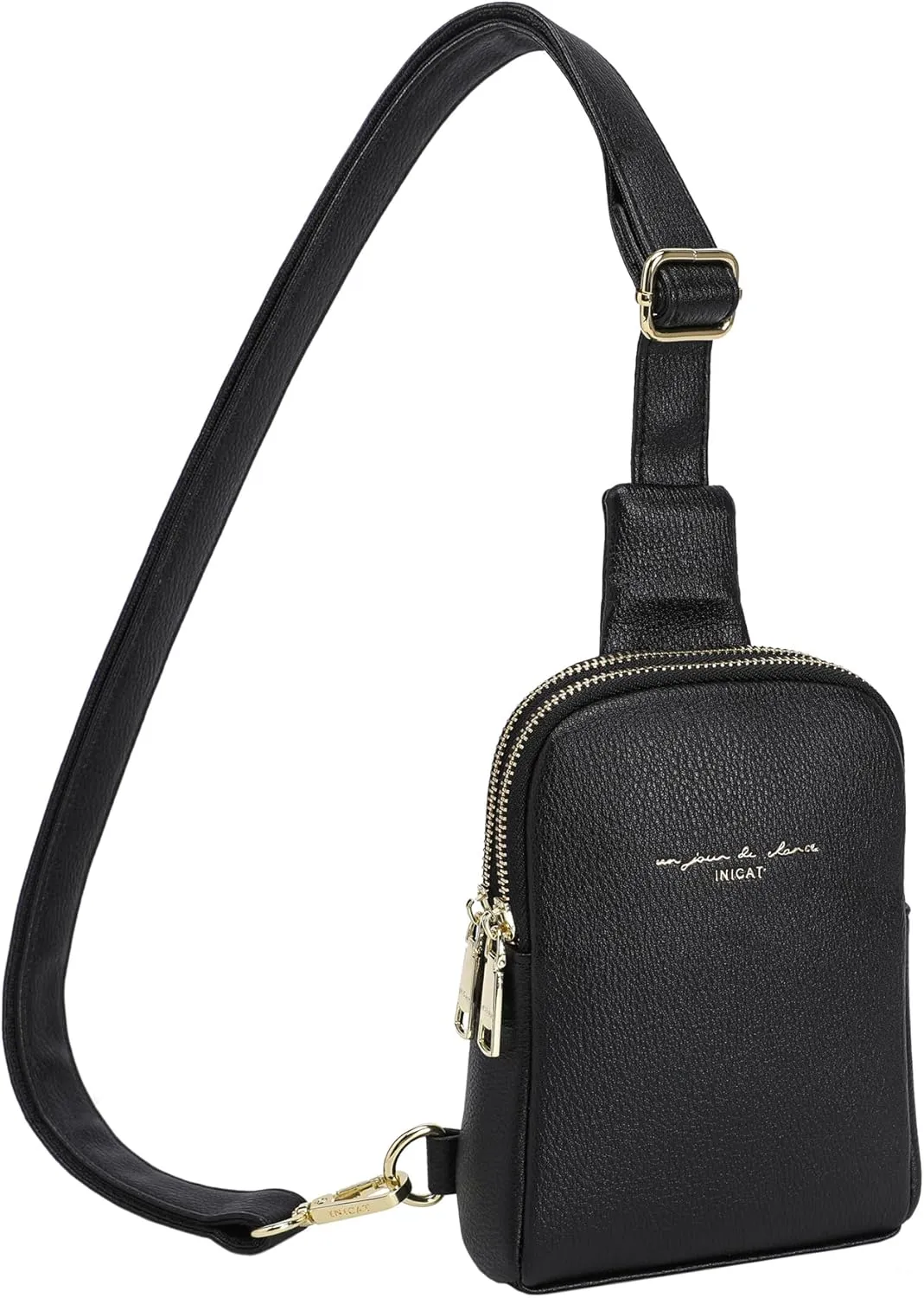 INICAT Travel Small Sling Bag Leather Crossbody Bags for Women Fanny Packs Cross Body Bag for Woman Cross Body Purses
