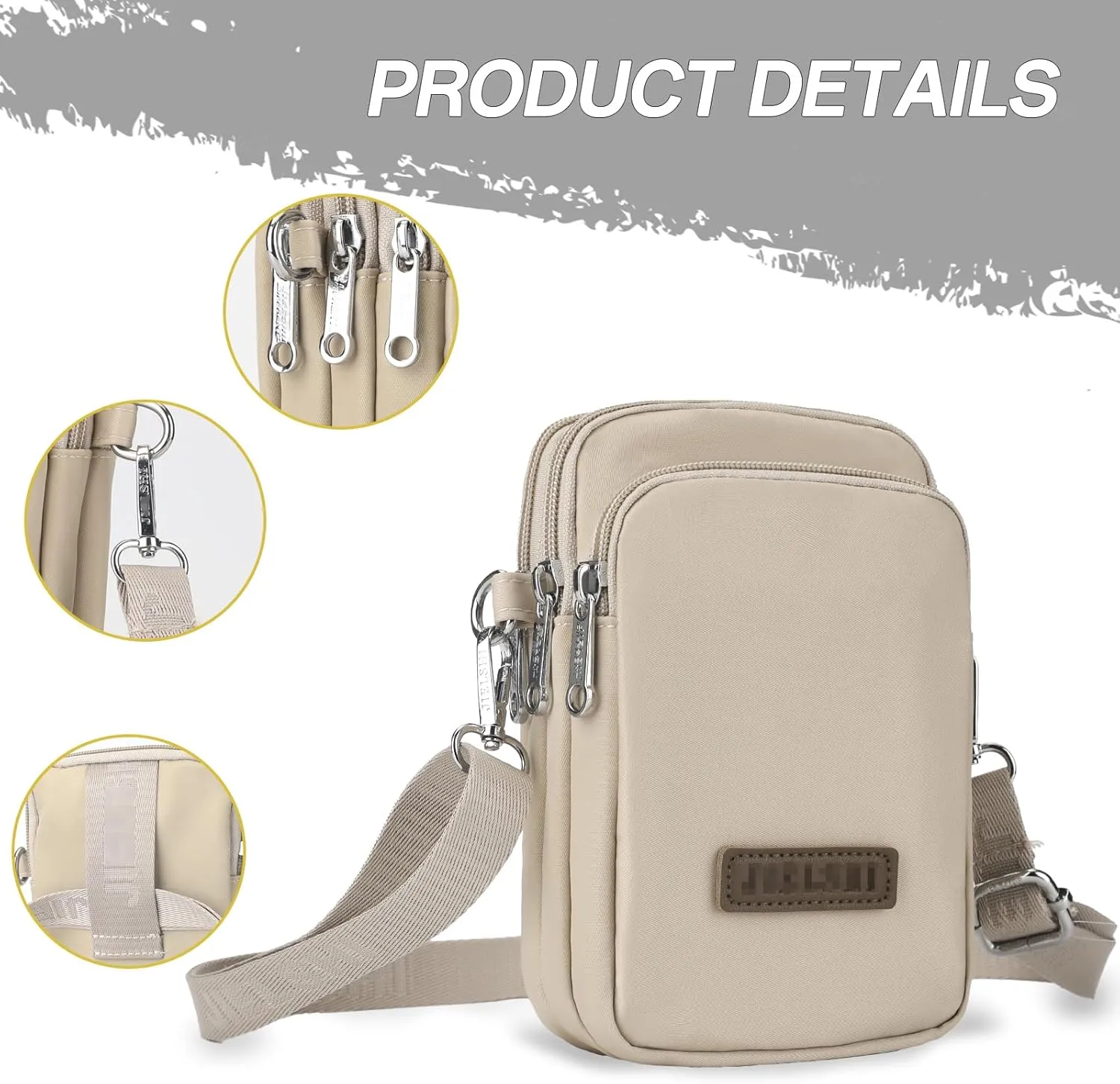 JANKS Small Crossbody Bag for Women Mini Cell Phone Bag Travel Pouch Wallet Purses Adjustable Over Shoulder Strap