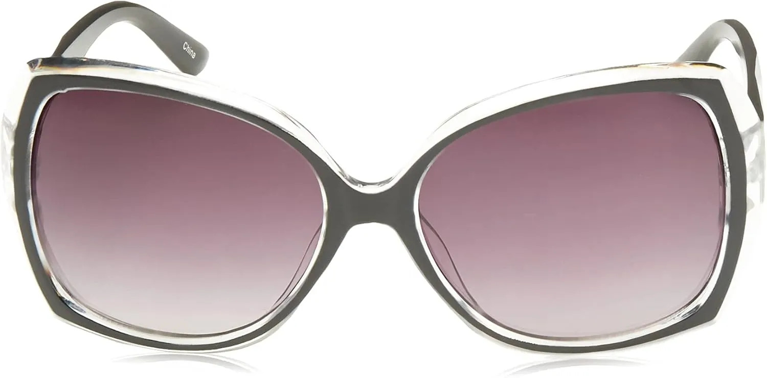 Jessica Simpson Women's J5234 Oversized Retro Butterfly Sunglasses