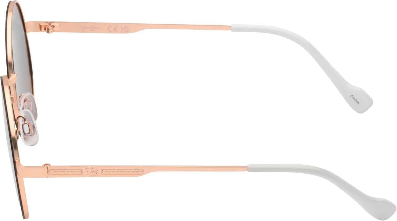 Jessica Simpson Women's J6222 Vintage Metal Round Sunglasses