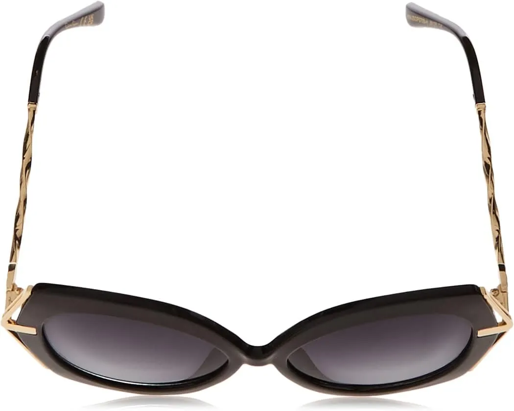 Jessica Simpson Women's J6222 Vintage Metal Round Sunglasses