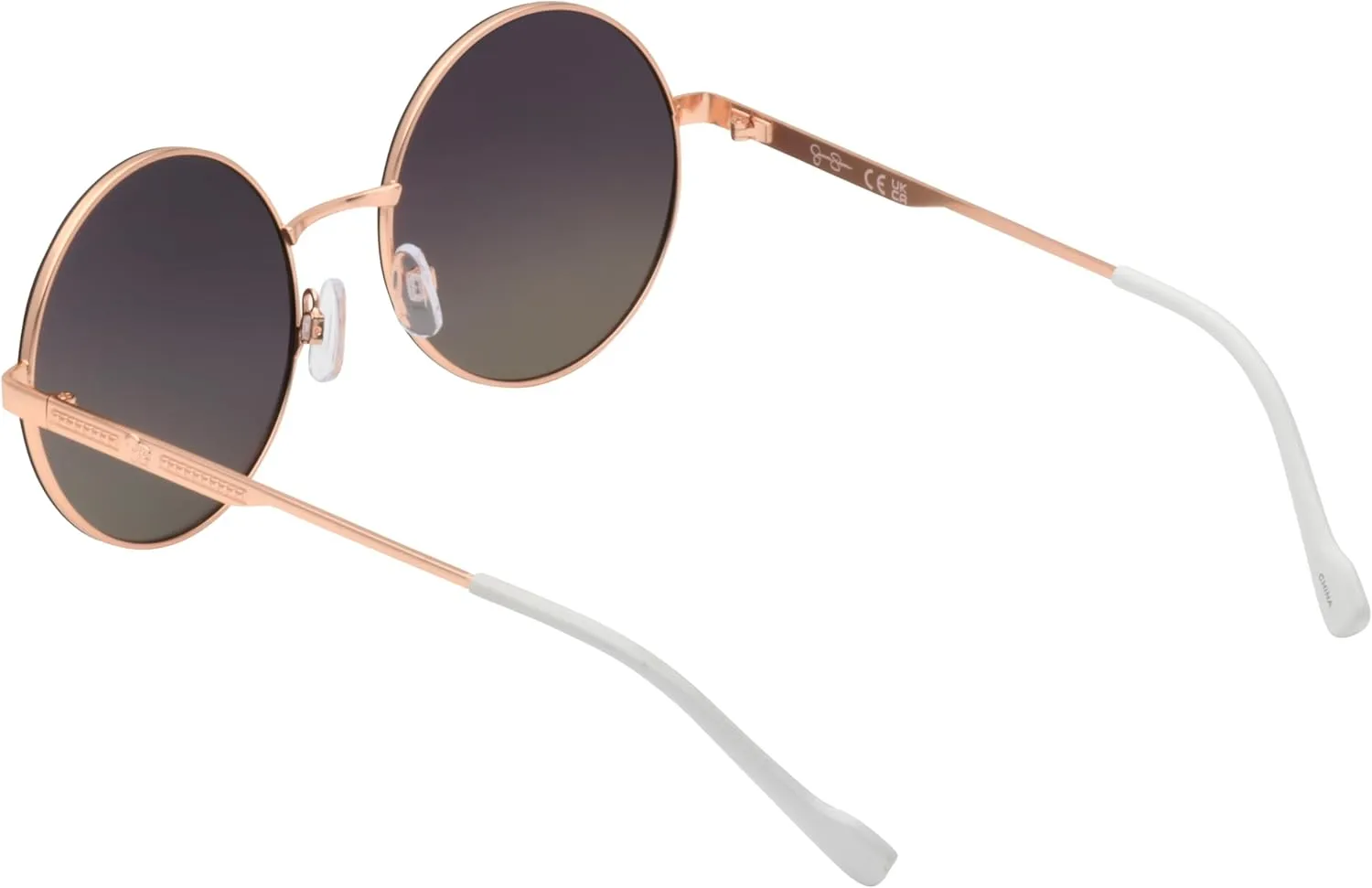 Jessica Simpson Women's J6222 Vintage Metal Round Sunglasses