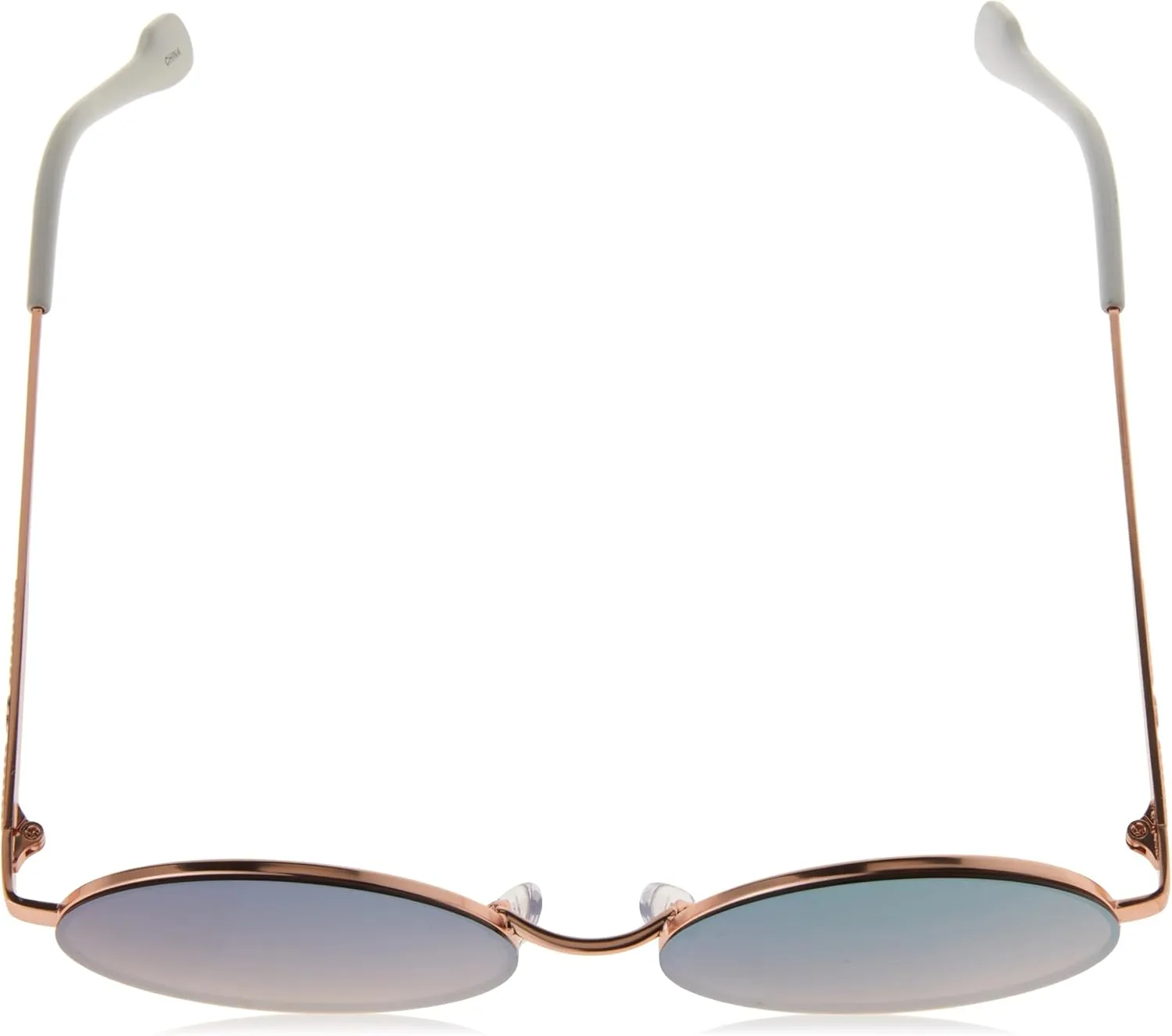 Jessica Simpson Women's J6222 Vintage Metal Round Sunglasses