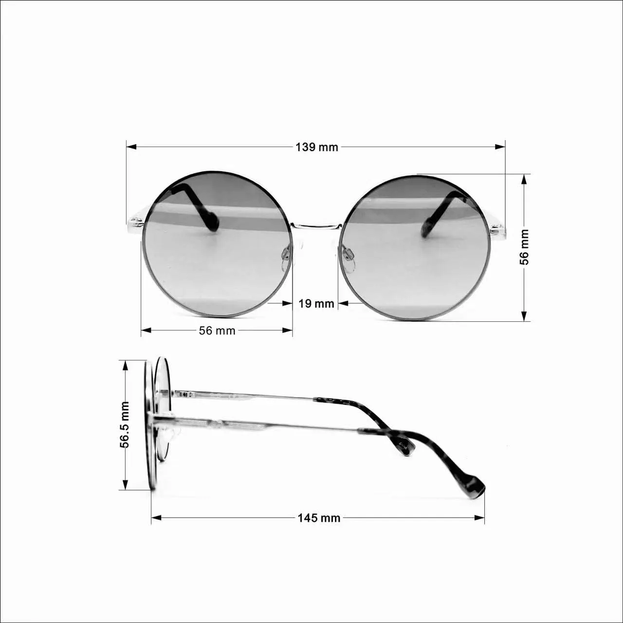 Jessica Simpson Women's J6222 Vintage Metal Round Sunglasses