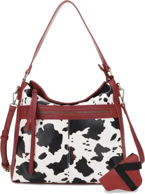 JESSIE & JAMES | Dakota Top Handle Concealed Carry Hobo Purse with Adustable Shoulder Strap