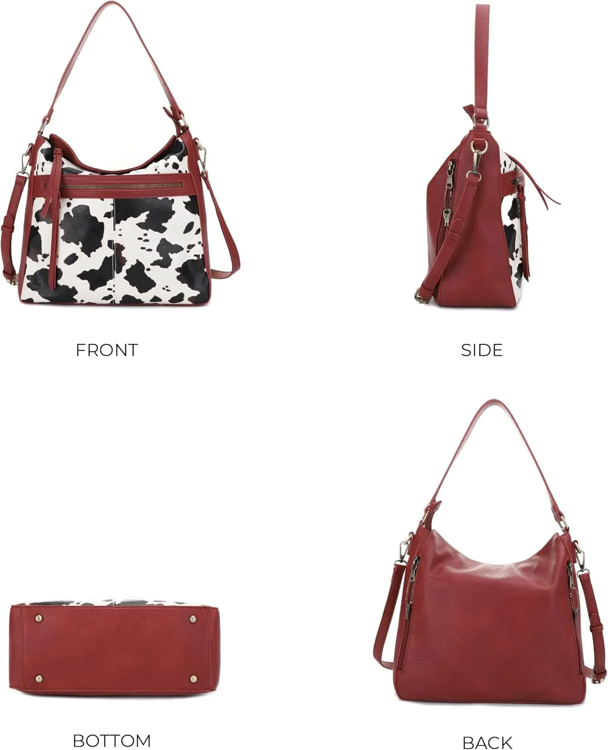 JESSIE & JAMES | Dakota Top Handle Concealed Carry Hobo Purse with Adustable Shoulder Strap
