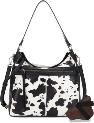 JESSIE & JAMES | Dakota Top Handle Concealed Carry Hobo Purse with Adustable Shoulder Strap