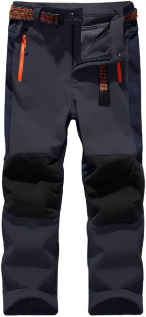 Jessie Kidden Kids Boys Girls Youth Waterproof Hiking Ski Snow Pants Elastic Waist Warm Insulated Pants