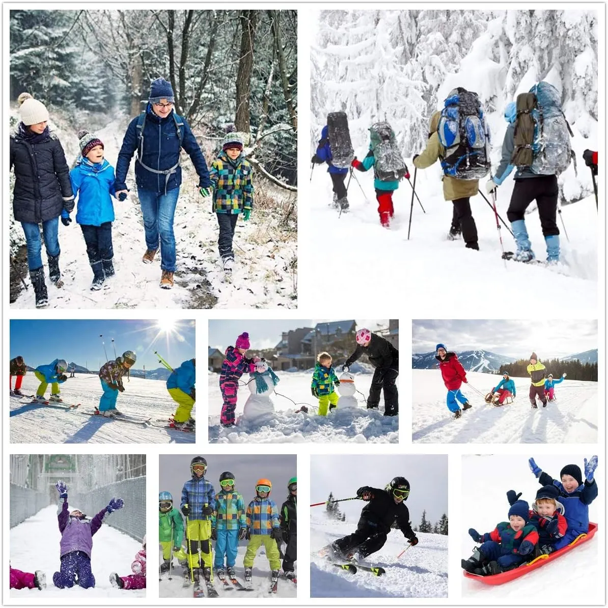 Jessie Kidden Kids Boys Girls Youth Waterproof Hiking Ski Snow Pants Elastic Waist Warm Insulated Pants