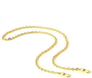 jiesinlov Purse Chain Strap CrossBody Handbag Gold Chains Shoulder Bag Strap Replacement,with Metal Buckles (B 35.4in)