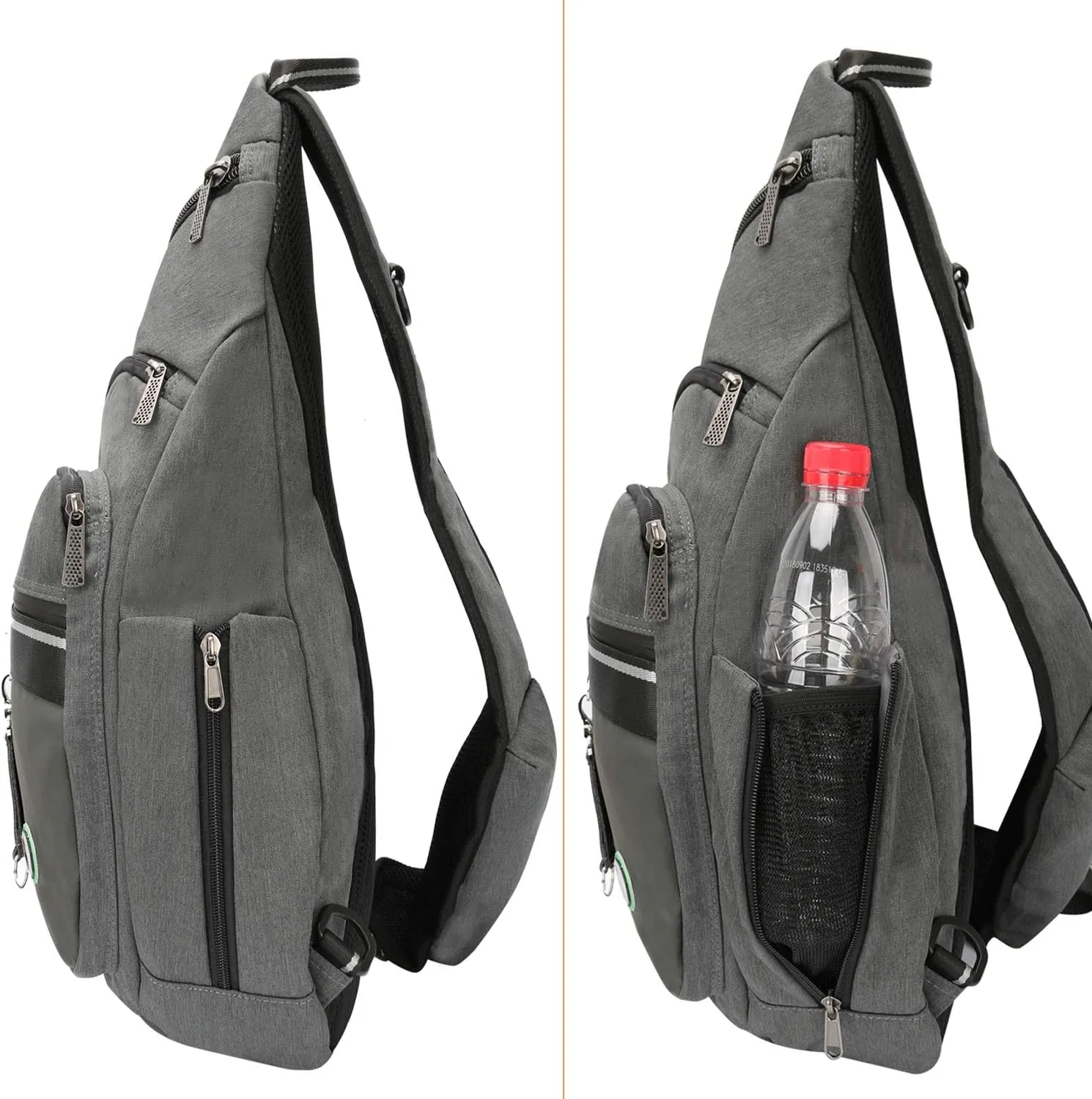 Jochui Sling Bag Backpack Pack 13" 14" Laptop Bag Satchel Rucksack Travel Bag Gray