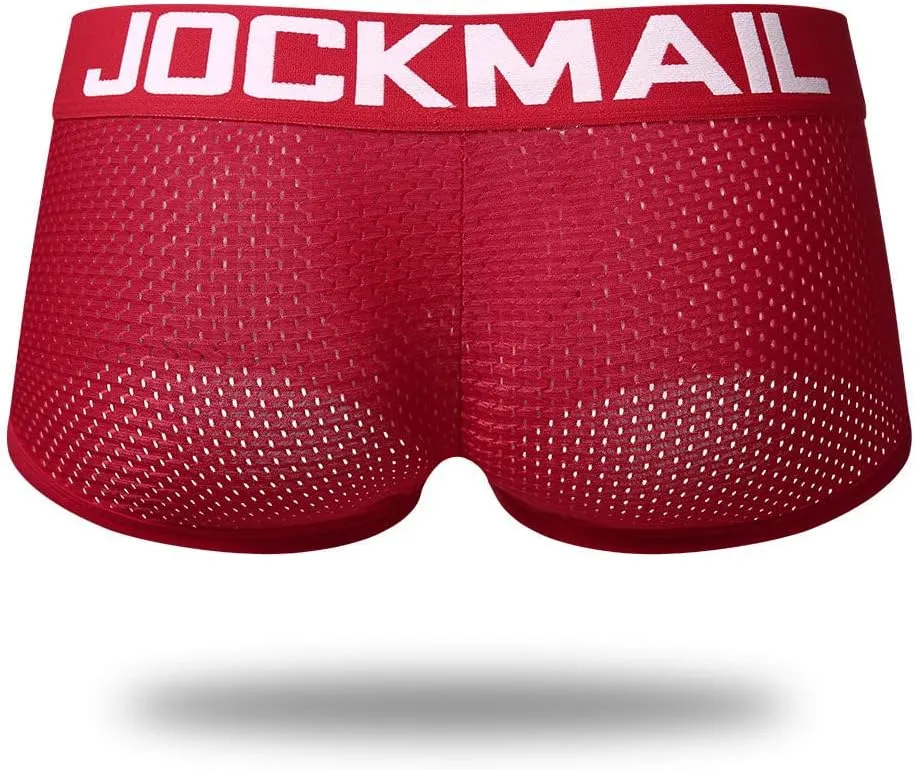 JOCKMAIL Mesh Low Waist Men Underwear Boxers Men Panties Male Underpants Men boxer short