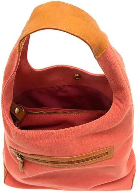 Joy Susan Womens Fashion April Canvas Hobo Bag - Black