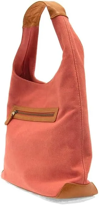 Joy Susan Womens Fashion April Canvas Hobo Bag - Black