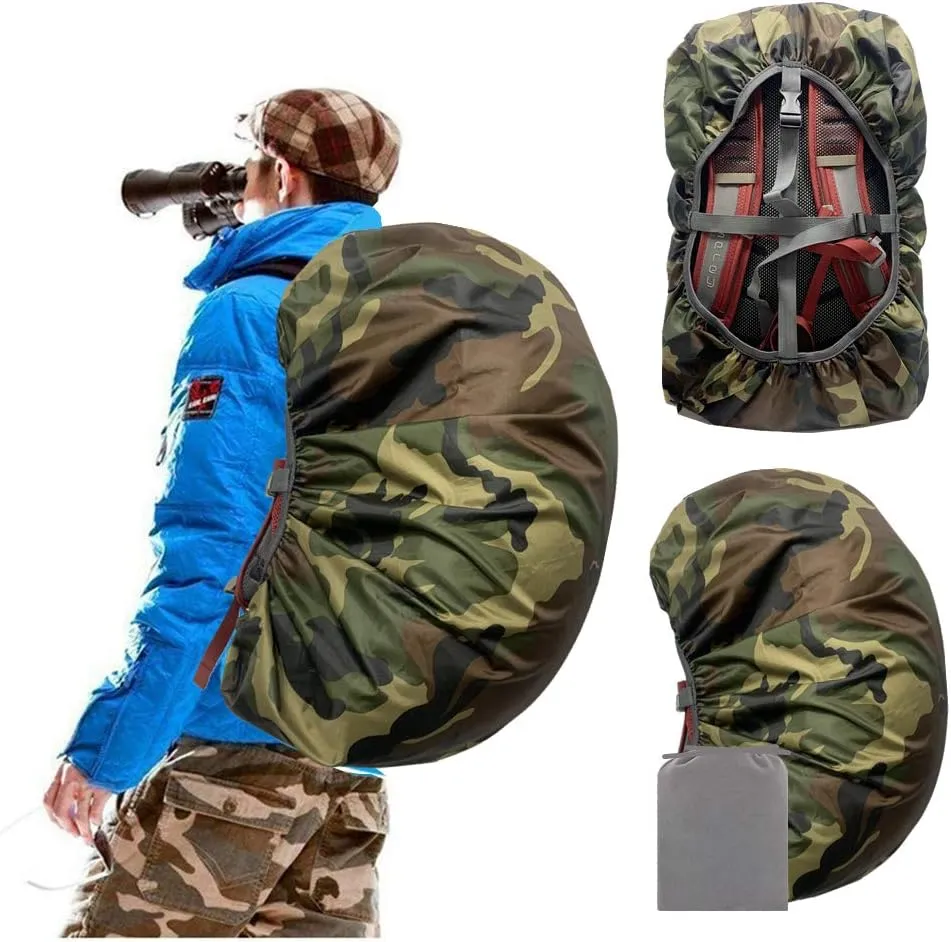 Joy Walker Waterproof Backpack Rain Cover, 10000mm Waterproof Level, Upgraded Anti-Slip Cross Buckle Straps, Four Strengthened Layers for Hiking Camping Traveling