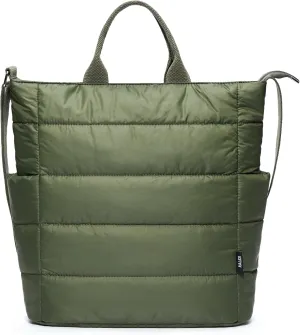 KALIDI Quilted Tote Bag, Puffer Hobo Laptop Bag Anti Splash Crossbody Zipper Shoulder Bag Large Casual Work Daily Women